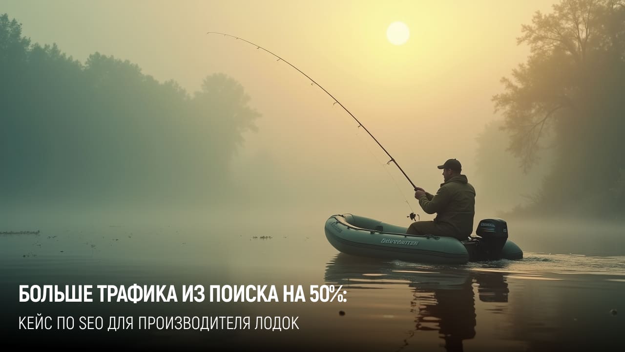 Производитель лодок: ТОП-1 и +59% трафика